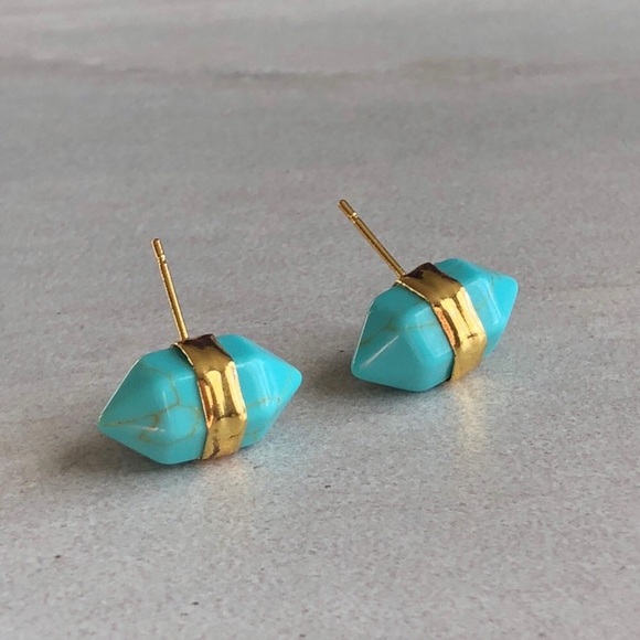 Estrella & Luna Jewelry - ❗️Last Pair❗️ Marble Natural Stone Stud Earrings